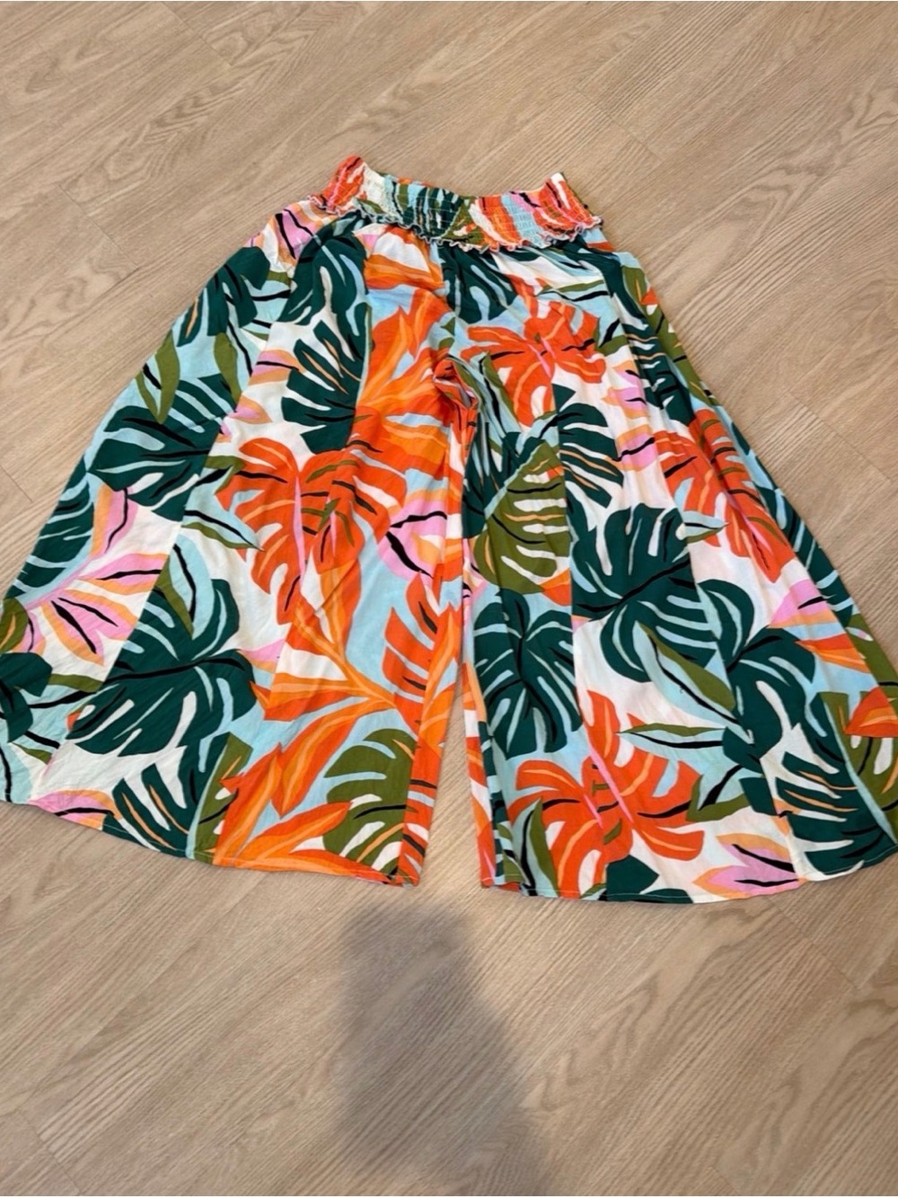 True destinations Tropical Print wide legged pants
